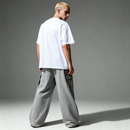 Matrix Dropout Wide Leg Cargo Sweatpants