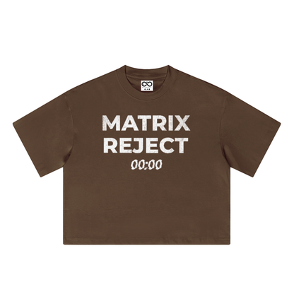 Glitch Matrix Reject Boxy Tee