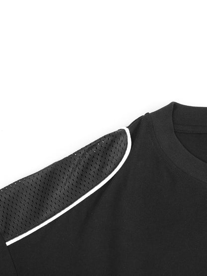 Timeline Jumper Contrast tee ,Contrast T,Spiritual Shift clothing ,spiritual shift attire ,spiritual clothing ,Conscious clothing ,awakening clothing ,dropped shoulders t,patchwork streetwear shirt,unisex oversized graphic tee