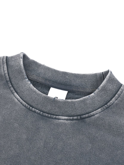 Nature Is My Church Washed Cropped Sweater