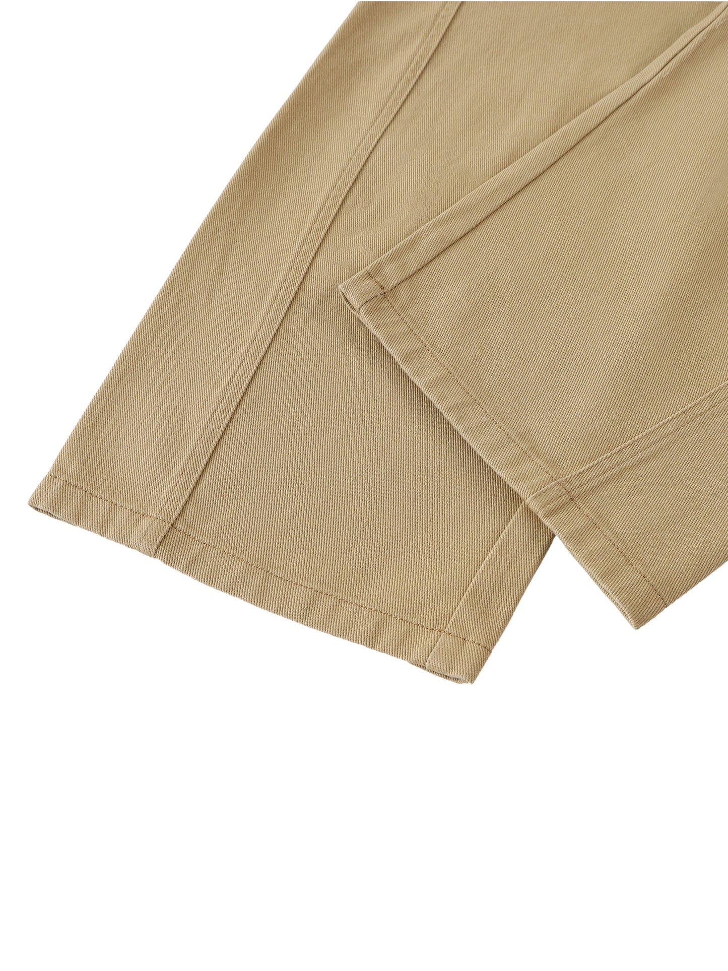 Matrix Dropout Belted Barrel-leg Chino Pants