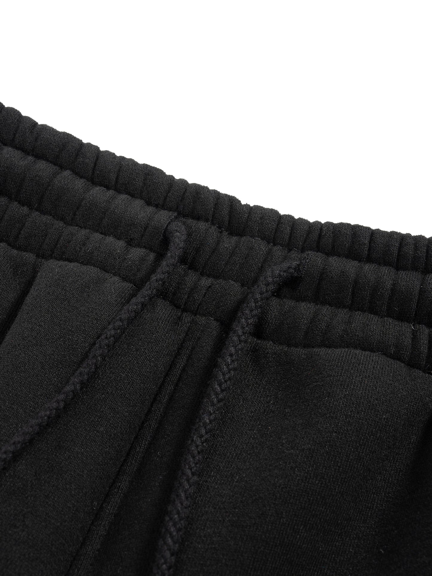 Matrix Dropout Fleece Drawstring Straight-Leg Sweatpants