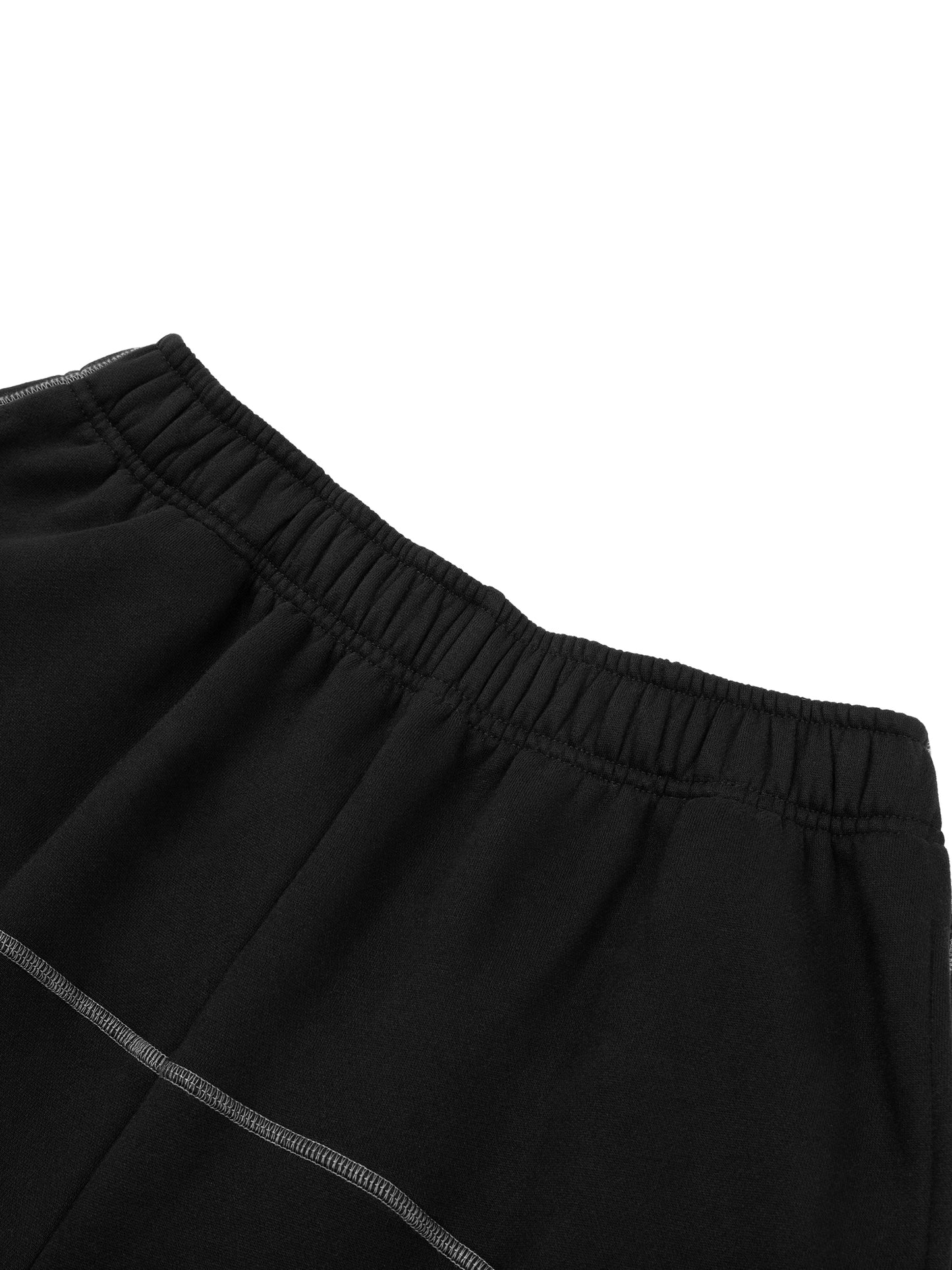 Unisex Matrix Dropout Contrast-Stitched Fleece Sweatpants