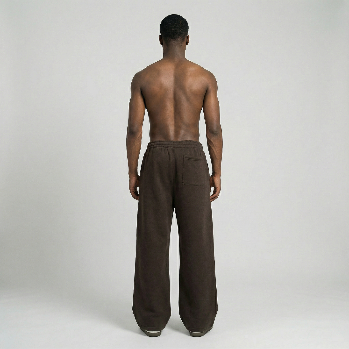 Matrix Dropout Fleece Drawstring Straight-Leg Sweatpants