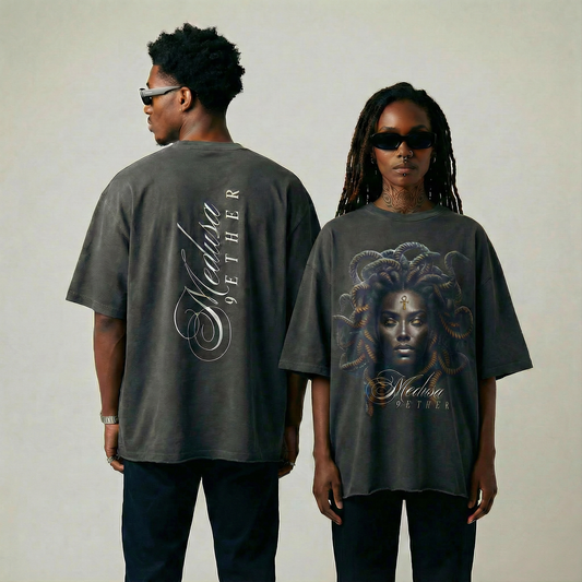 Medusa 9 Ether Vintage Raw Hem Tee