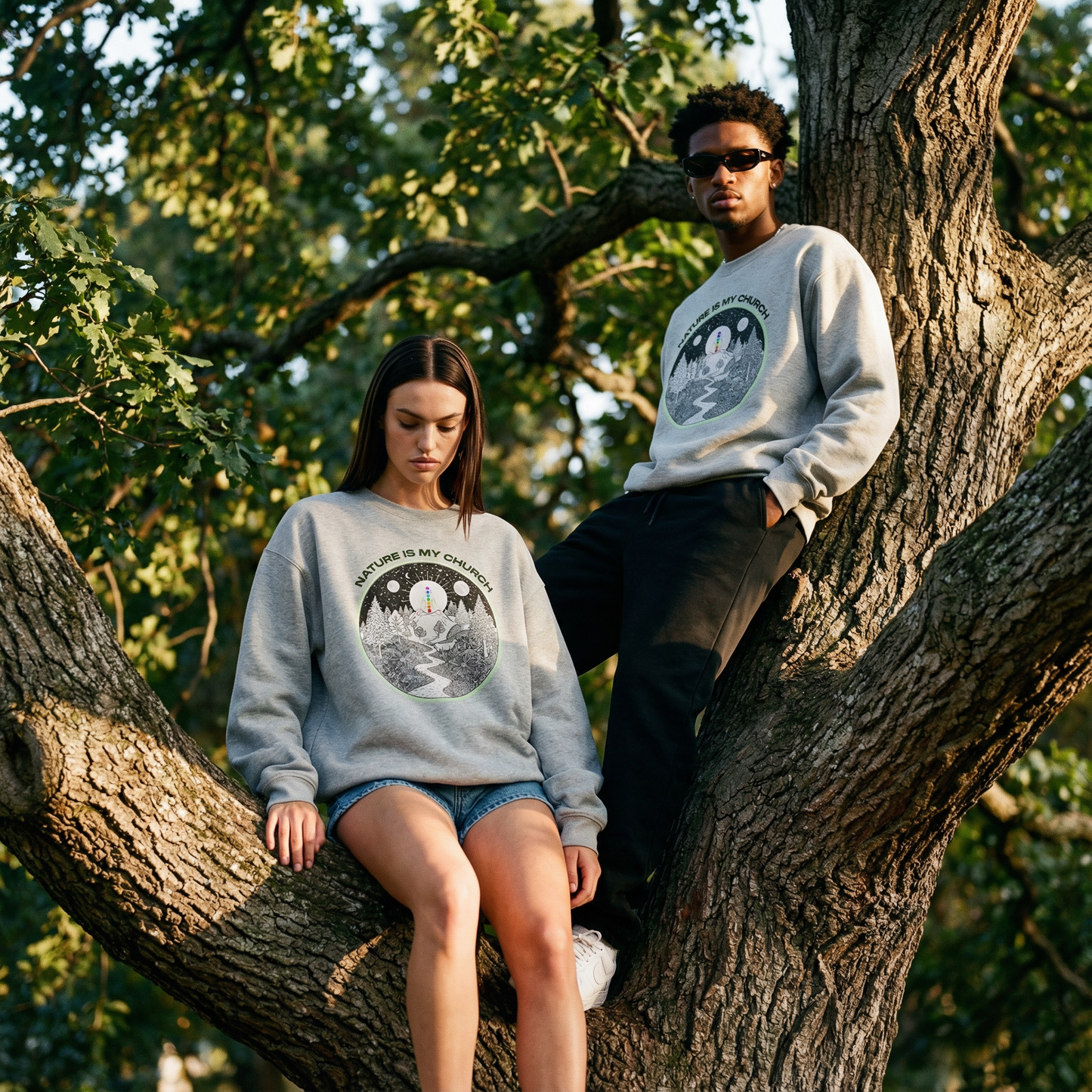 Nature is my church Heavyweight Oversized Sweatshirt
