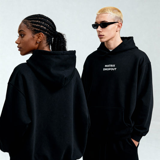 Matrix Dropout Boxy Hoodie