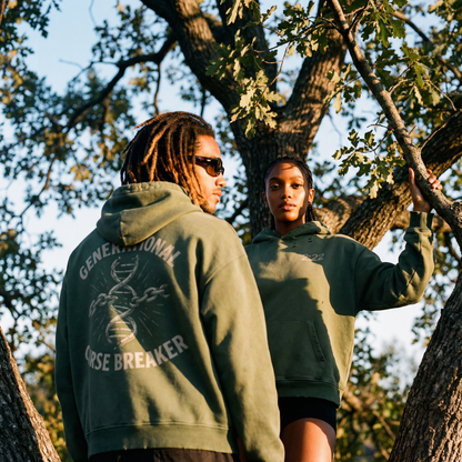 Curse Breaker Sun Faded Distressed Hoodie