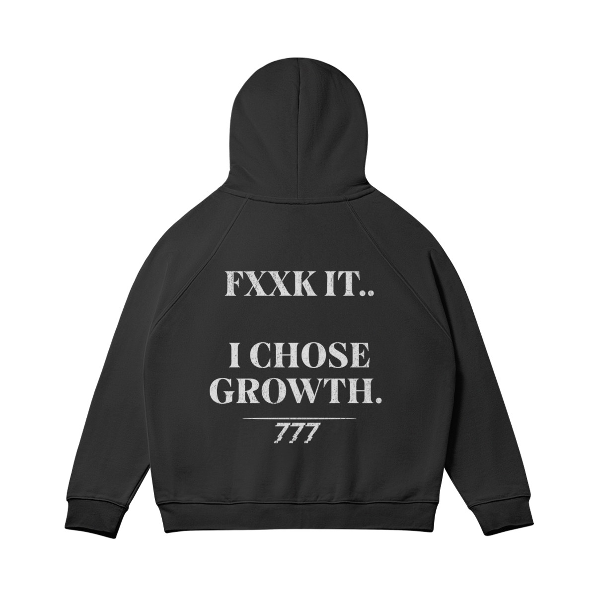 I Chose Growth Zip-up Oversized Hoodie