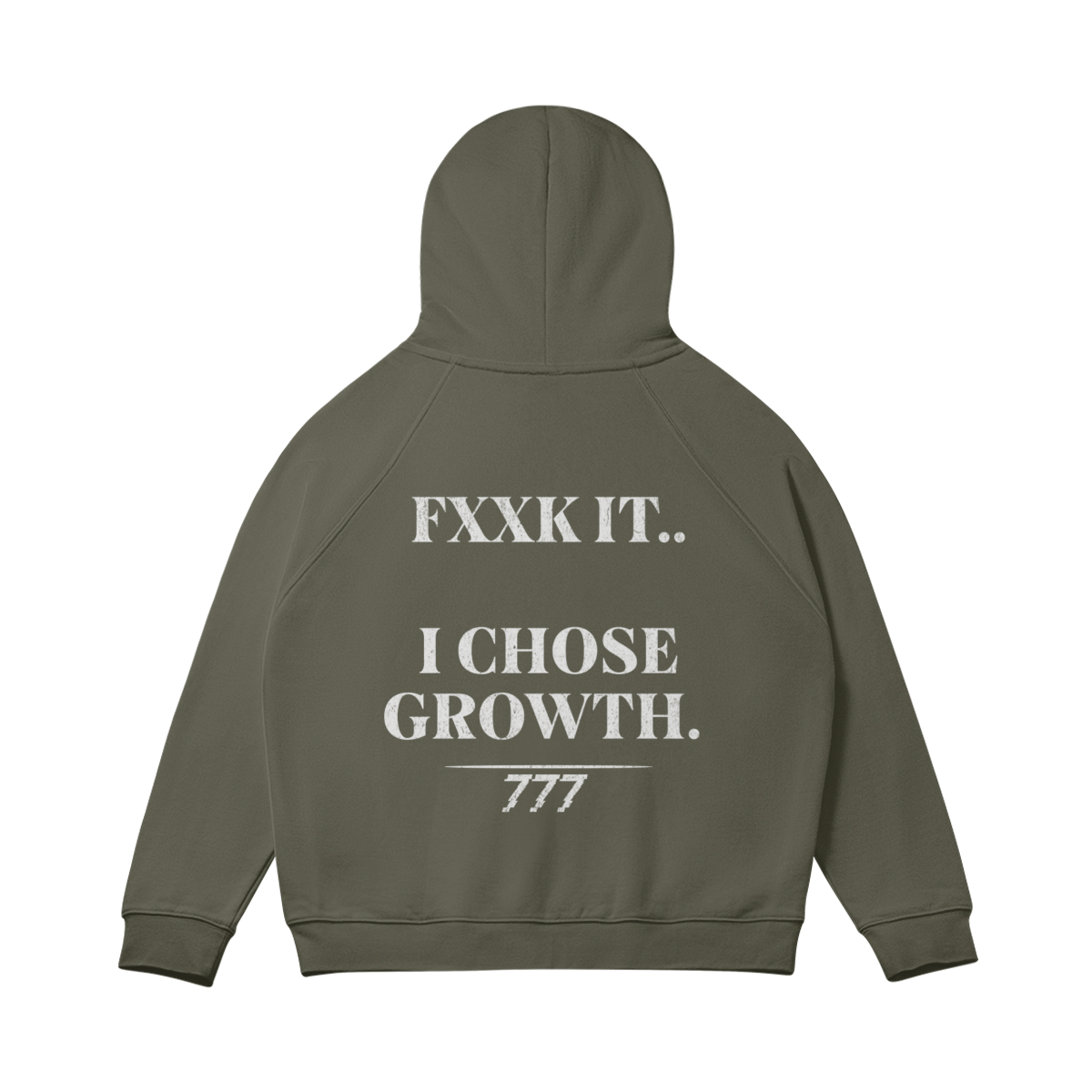 I Chose Growth Zip-up Oversized Hoodie