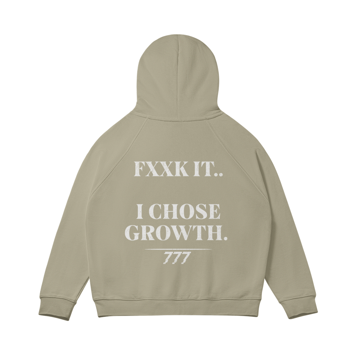 I Chose Growth Zip-up Oversized Hoodie