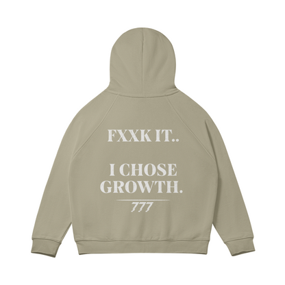 I Chose Growth Zip-up Oversized Hoodie